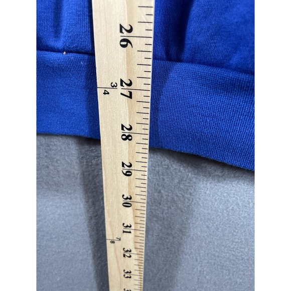 Adidas Hoodie Pullover Unisex Blue Large - Picture 8 of 11